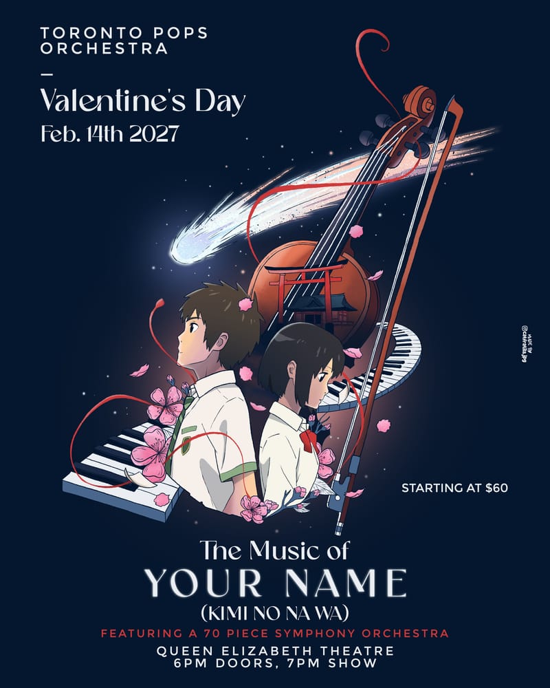 The Music of Your Name (Kimi no Na wa) concert poster